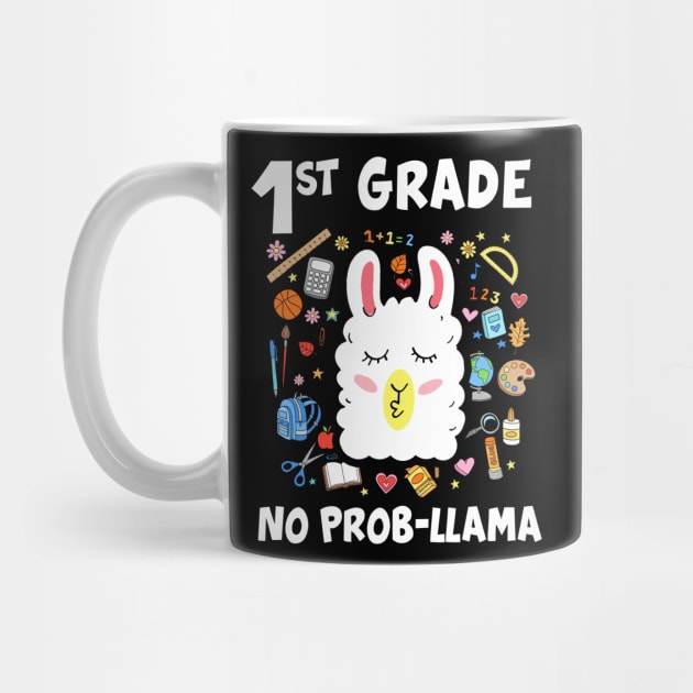 1st Grade No Prob-Llama Teacher Student First Day Of School by folidelarts